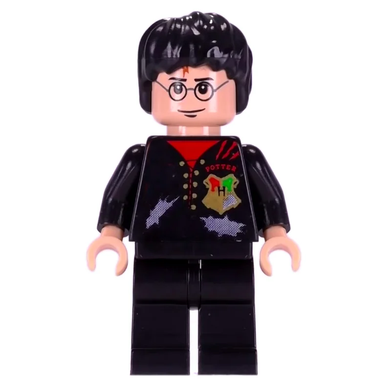 Harry Potter, Tournament Uniform Tattered Black Jacket with Hogwarts Crest