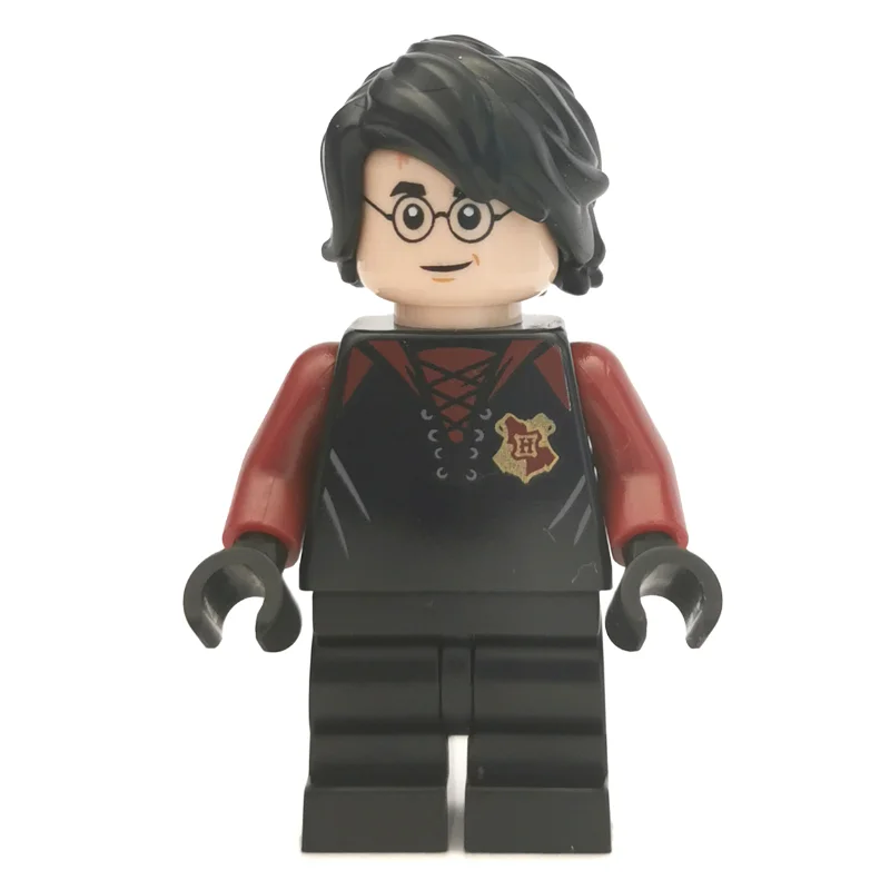 Harry Potter, Tournament Uniform Black and Dark Red with Hogwarts Crest, Medium Legs