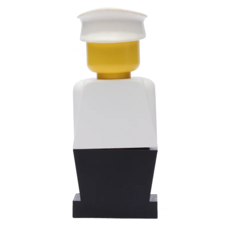 LEGOLAND White Torso, Black Legs, White Hat