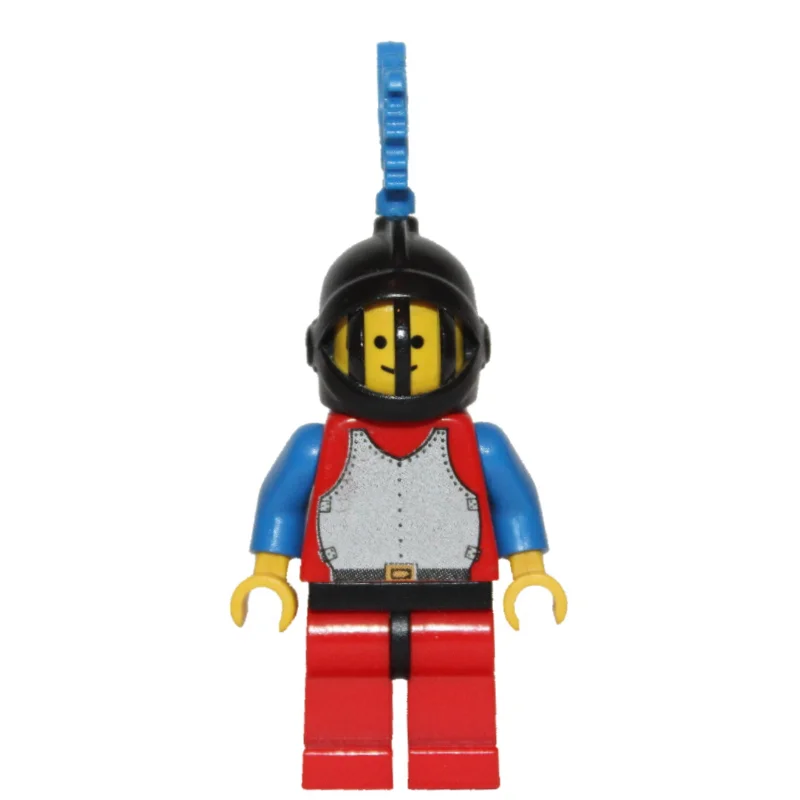 Knight (Breastplate on Red) - Red Legs, Blue Dragon Plume