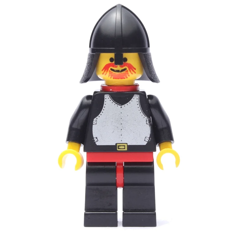 Knight (Breastplate on Black) - Black Legs, Neck-Protector