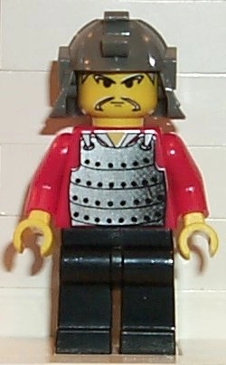 Samurai, Red with Moustache