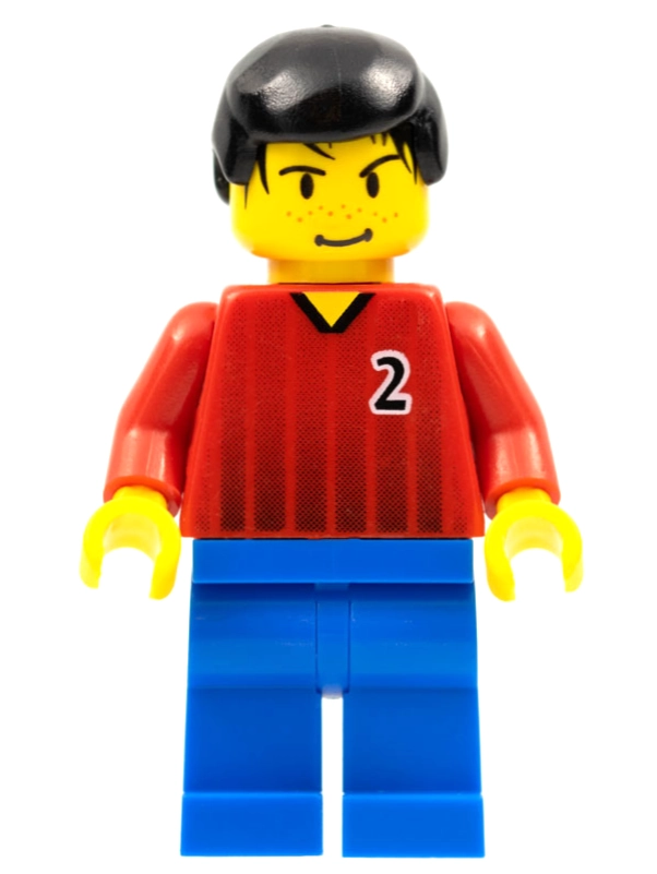 Soccer Player Red Torso, Blue Legs, #2