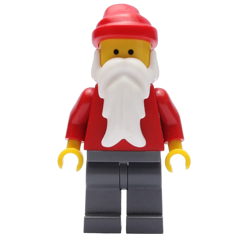 Santa, Plain Red, Dark Bluish Gray Legs