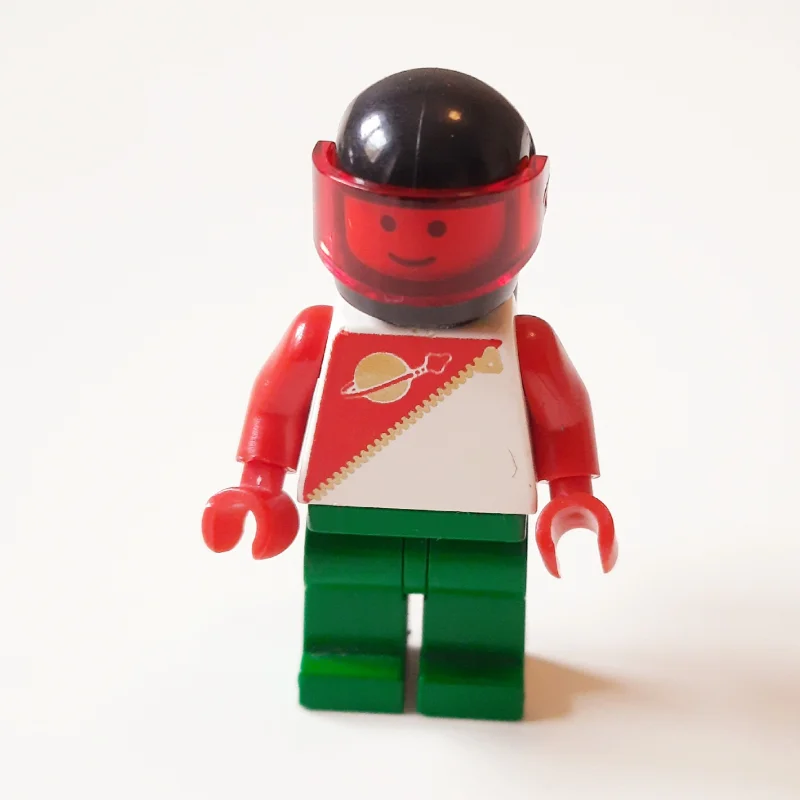 Futuron Spaceman, Red and Green with Airtanks and Trans-Red Visor