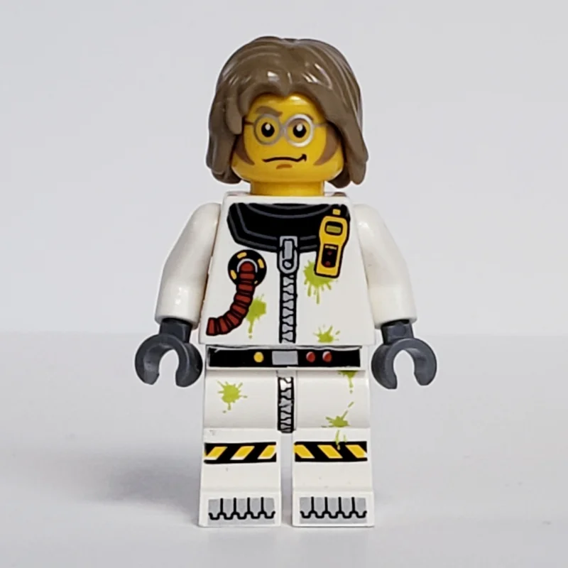 Scientist in Hazmat Suit with Hair
