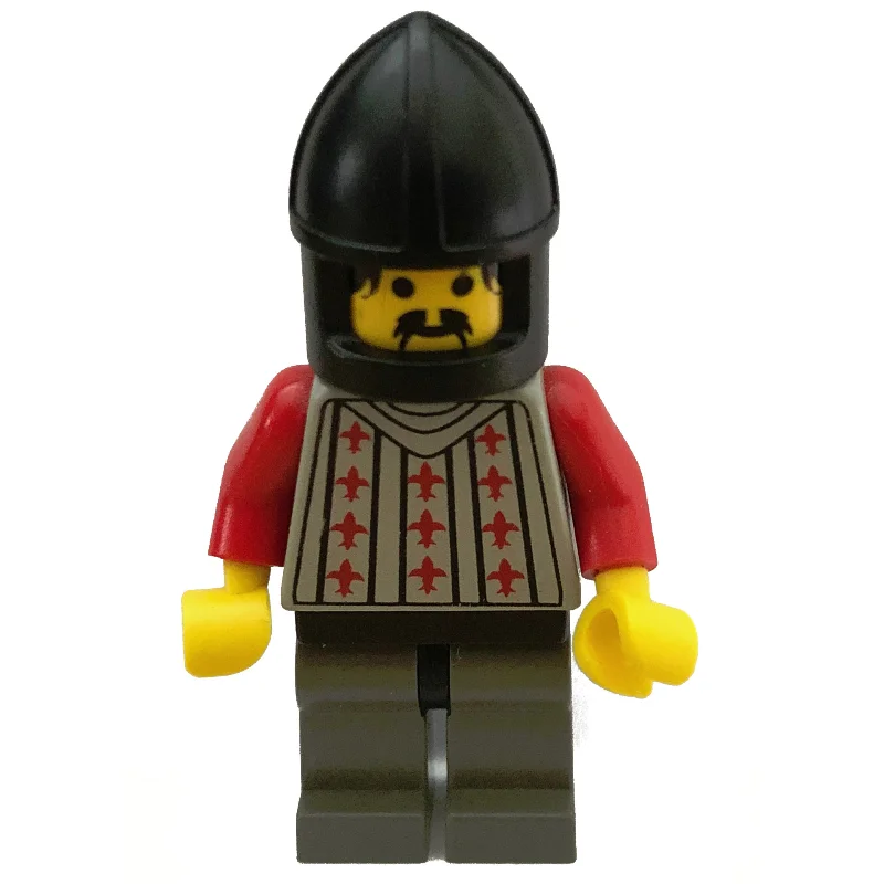 Knight (Fright Knights) - Dark Gray Legs, Black Chin-Guard