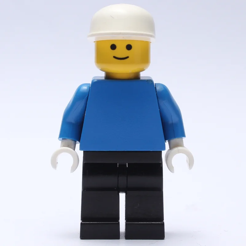 Man - Blue Torso, Black Legs, White Cap