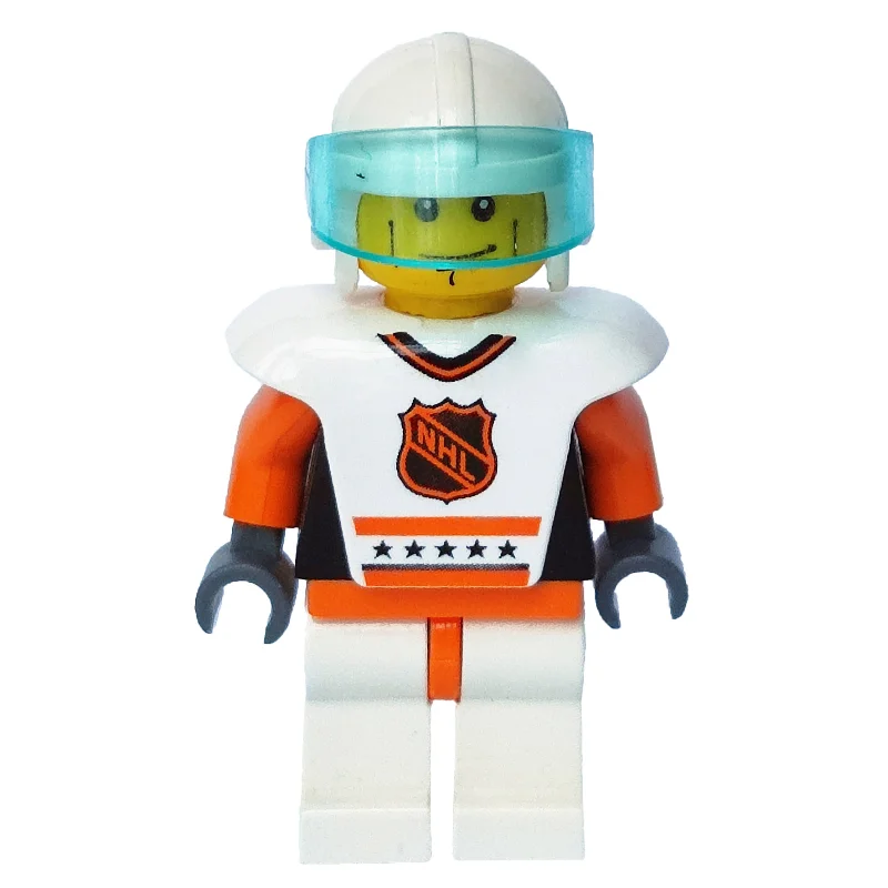 Hockey Player White Vest #6