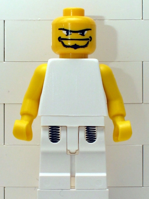 Basketball Player, White Torso, White Legs 1