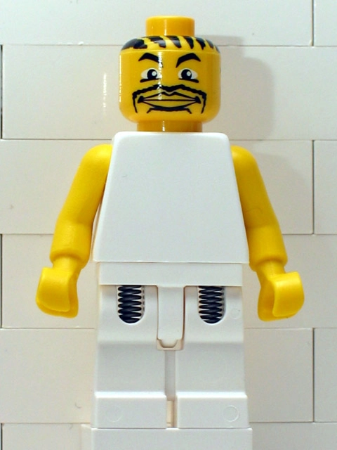 Basketball Player, White Torso, White Legs 5