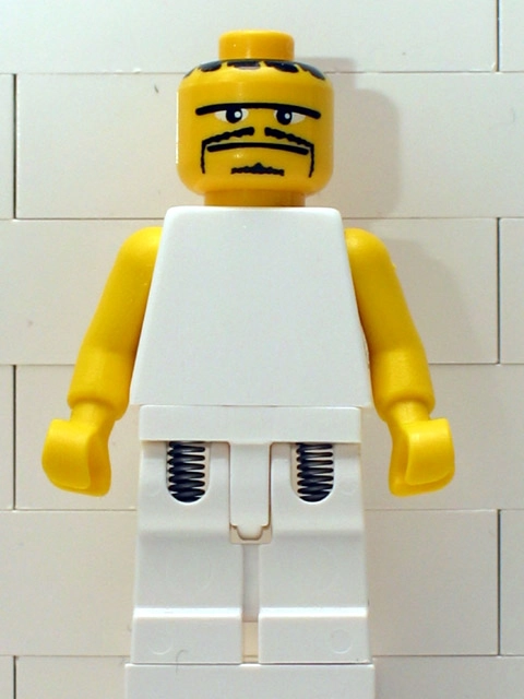 Basketball Player, White Torso, White Legs 4