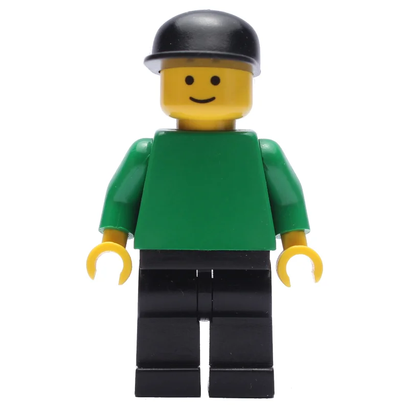 Green Torso, Black Legs, Black Cap