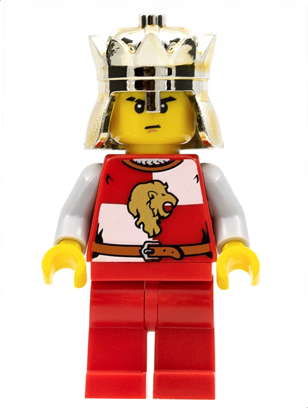 Knight / King, Red, Lion on Torso, Crown