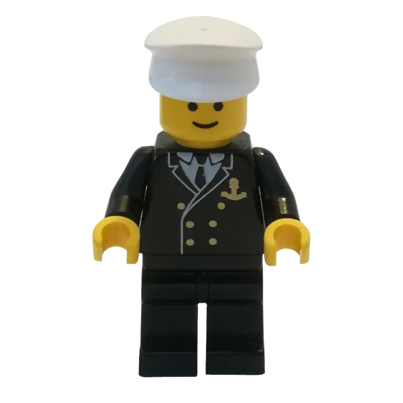 Admiral - Black Jacket, Black Legs, White Hat (3626a Head)