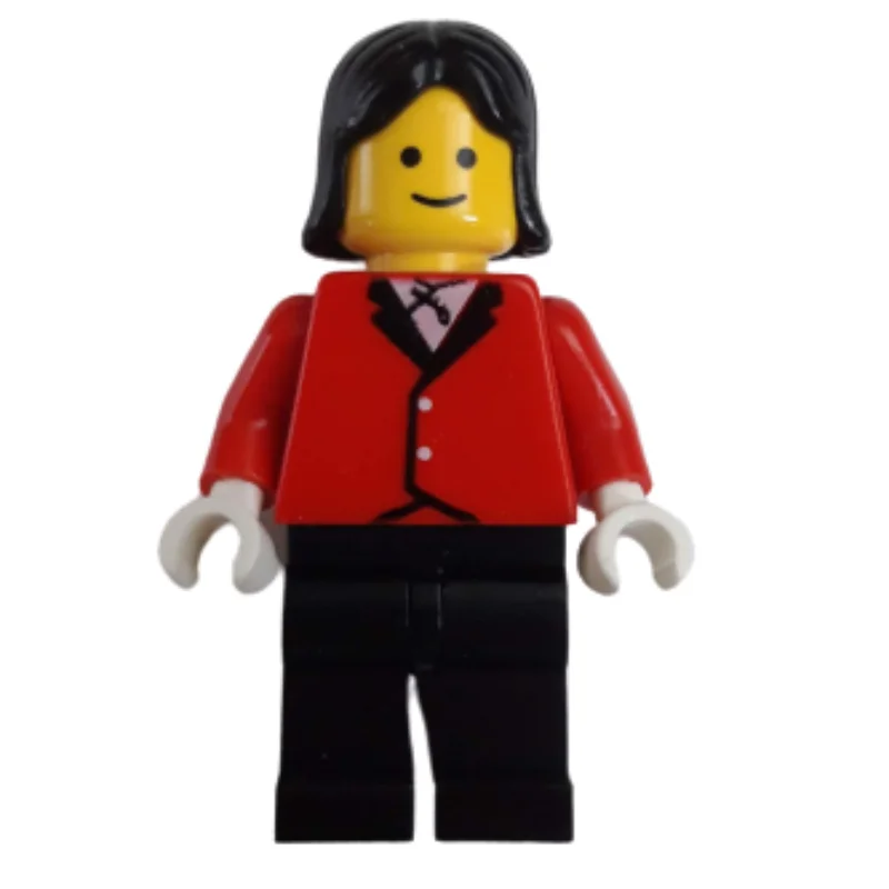 Woman, Red Riding Jacket, Black Legs, Black Hair