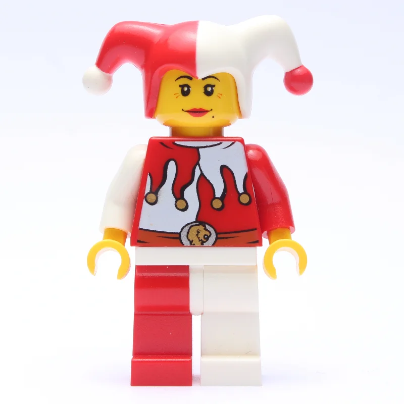 Jester, Woman, Red and White