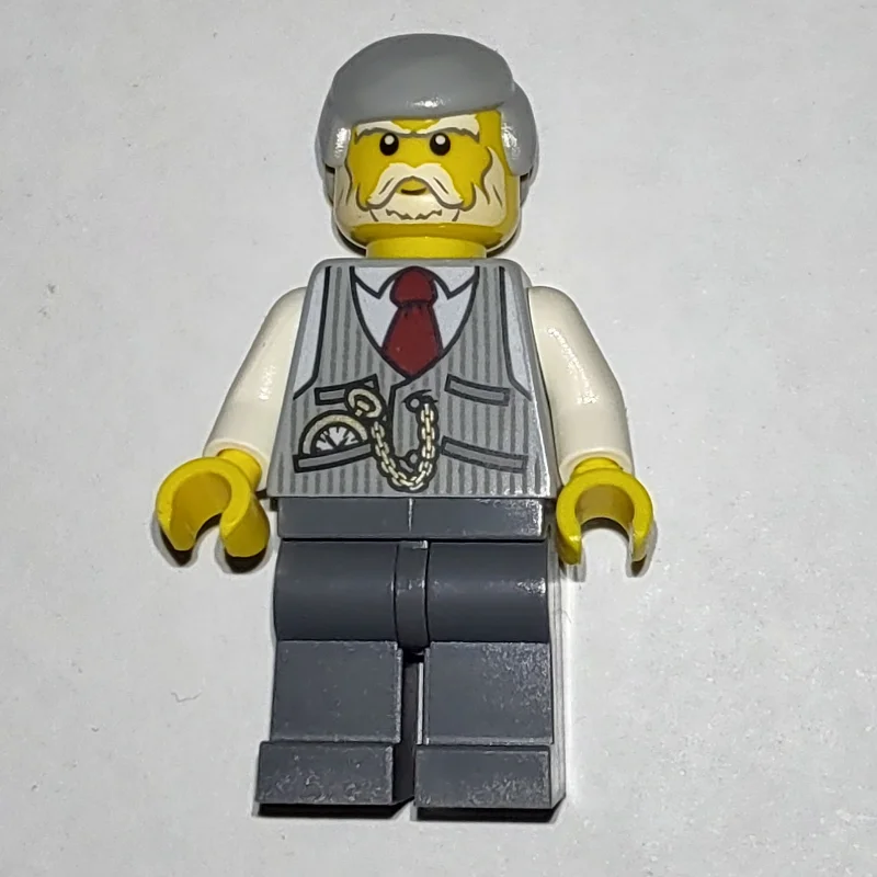 Light Bluish Grey Torso, Dark Bluish Grey Legs, Light Bluish Grey Hair
