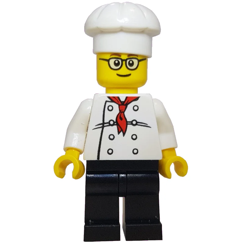 Chef, Red Neckerchief, Black Legs, Glasses