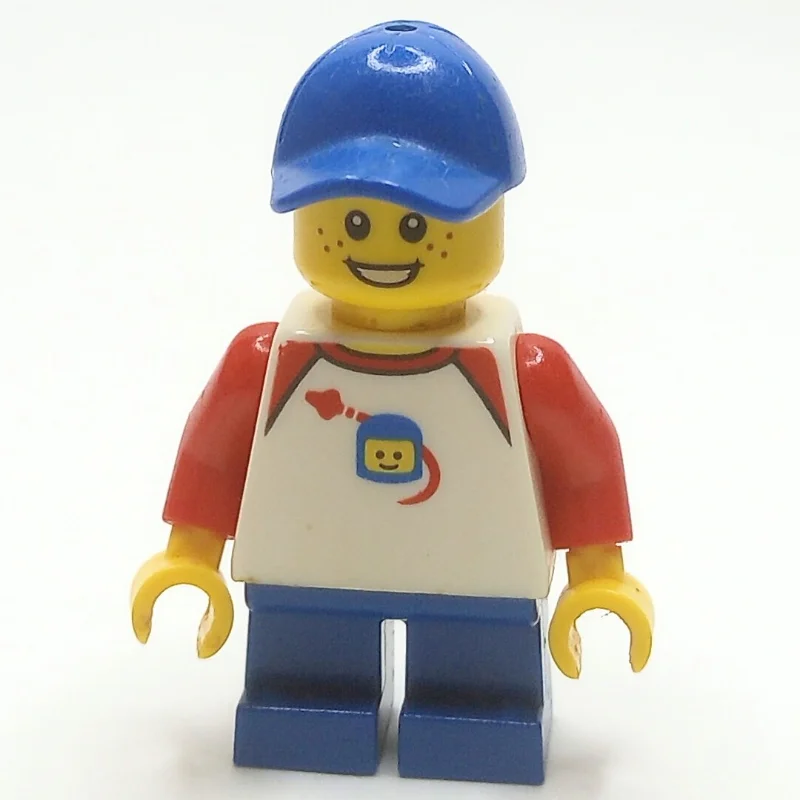 Kid - White Torso, Blue Legs, BLue Cap