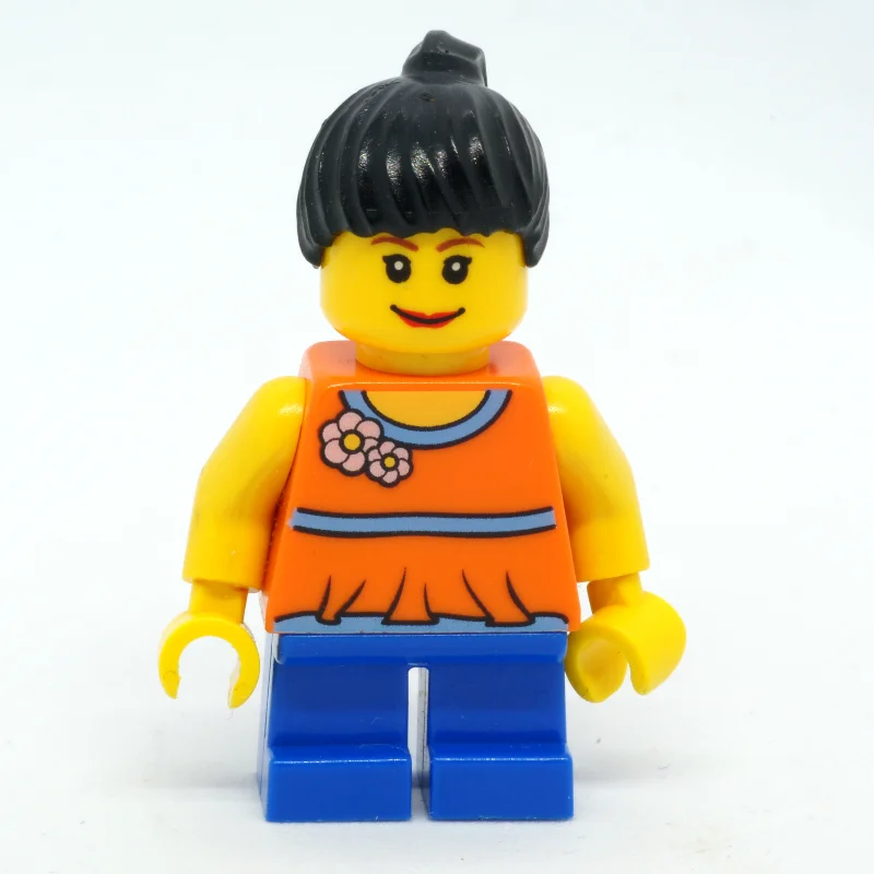 Kid - Orange Torso, Blue Legs, Black Hair