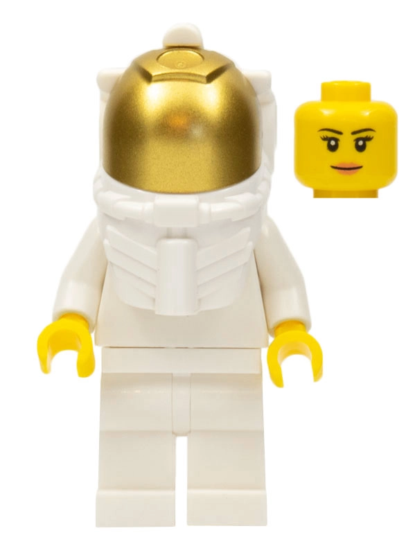 Astronaut - White Torso and Legs, Plain, Gold Visor, Female