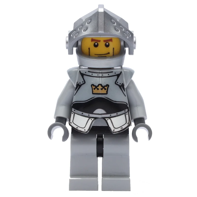 Knight, Gray, Armor, Helmet with Visor, Cheek Lines