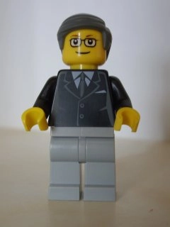 Black Torso, Light Bluish Grey Legs, Dark Bluish Grey Hair