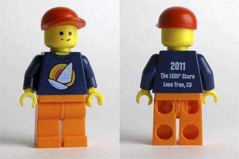 Dark Blue Torso, Orange Legs, Red Cap - LoneTree