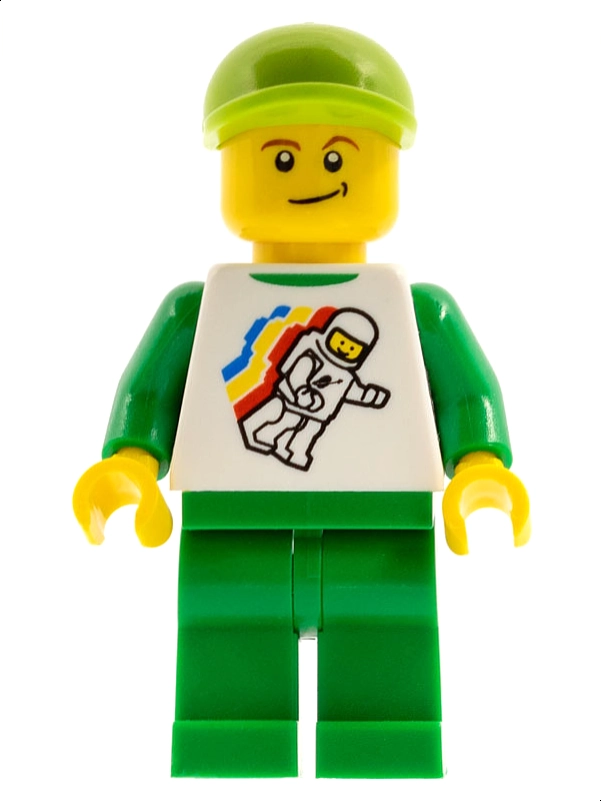 White Torso, Green Legs, Lime Cap - Victor