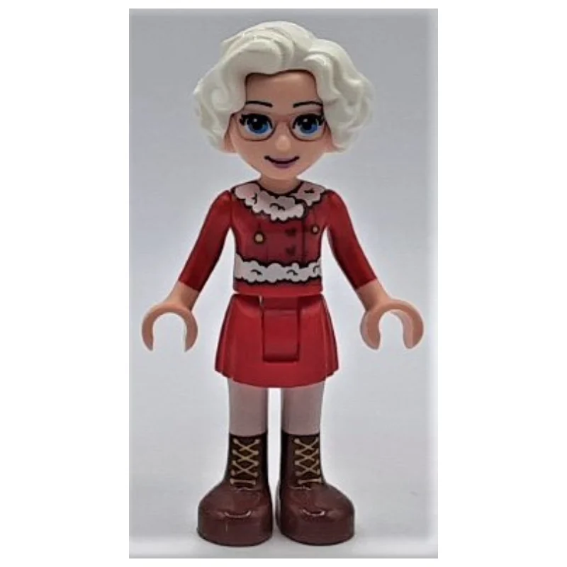 Ms. Claus - Red Skirt, Reddish Brown Boots