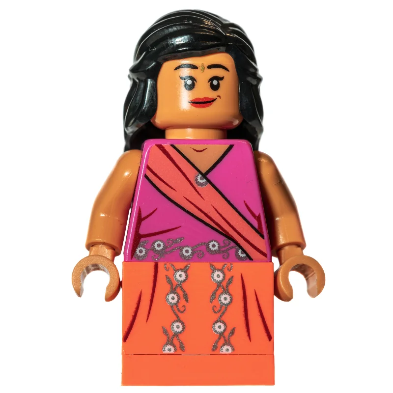 Padma Patil, Coral and Dark Pink Dress