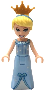 Cinderella - Bright Light Blue Dress, White Under-Dress, Crown
