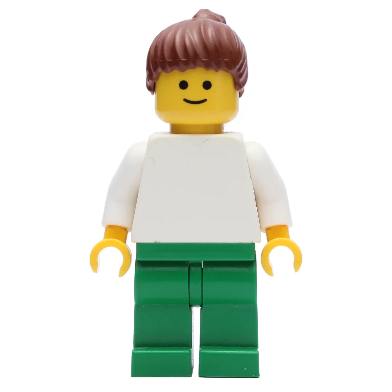 White Torso, Green Legs, Reddish Brown Hair, Female