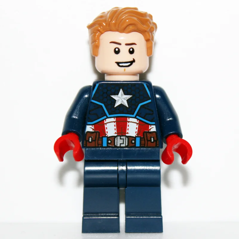Captain America, Medium Nougat Hair, Red Hand, Beard