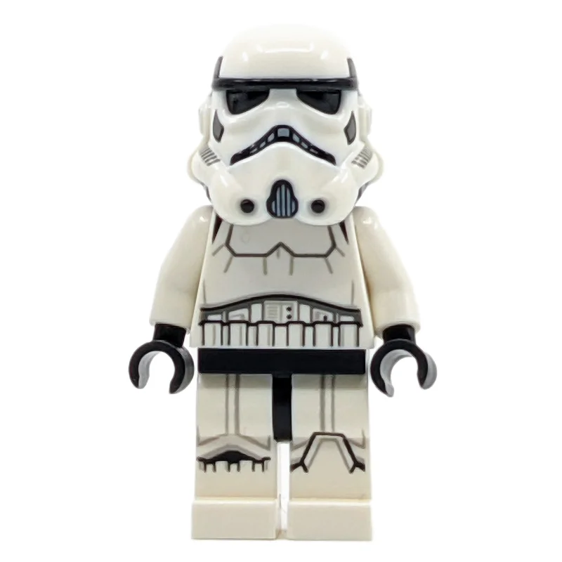 Stormtrooper, Black Squares on Back of Helmet, Female, Light Nougat Head