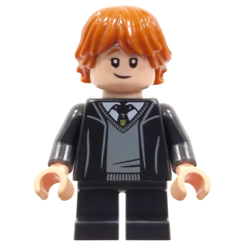 Ron Weasley, Open Gryffindor Robe, Short Black Legs