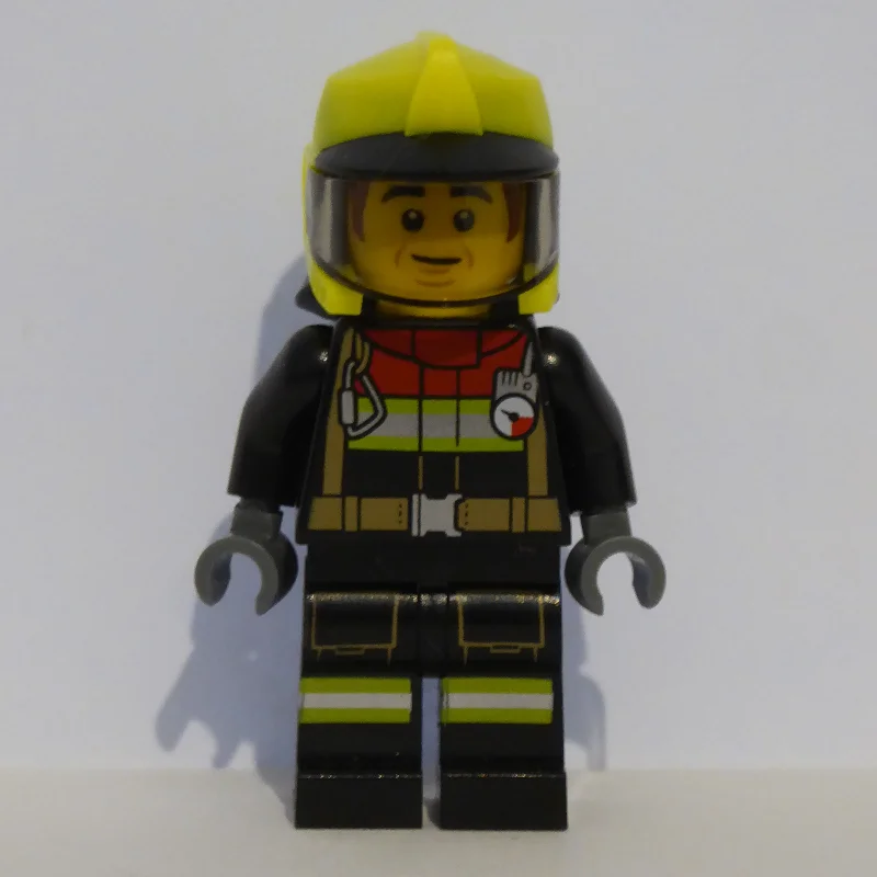 Bob, Black Firesuit, Vibrant Yellow Helmet