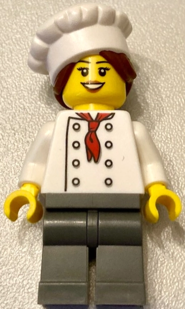 LEGO House - Chef, Female, Dark Bluish Gray Legs