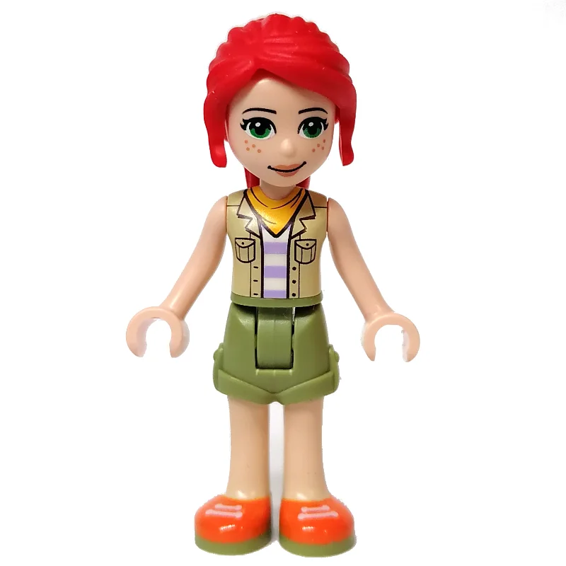 Mia - Bright Light Yellow Jacket, Olive Green Skirt