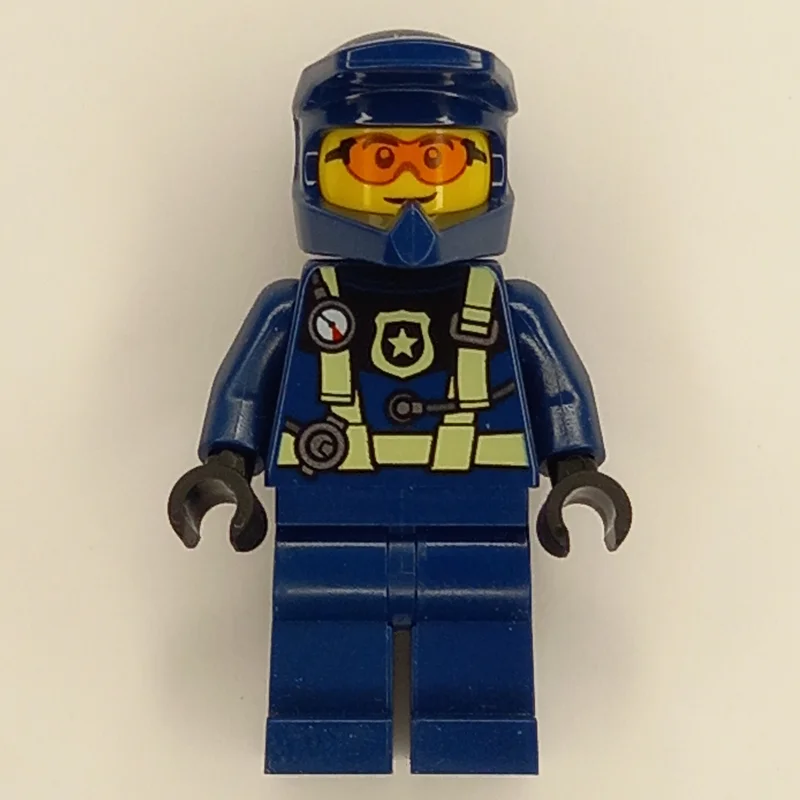 Police Officer - Dark Blue Torso, Legs and Helmet