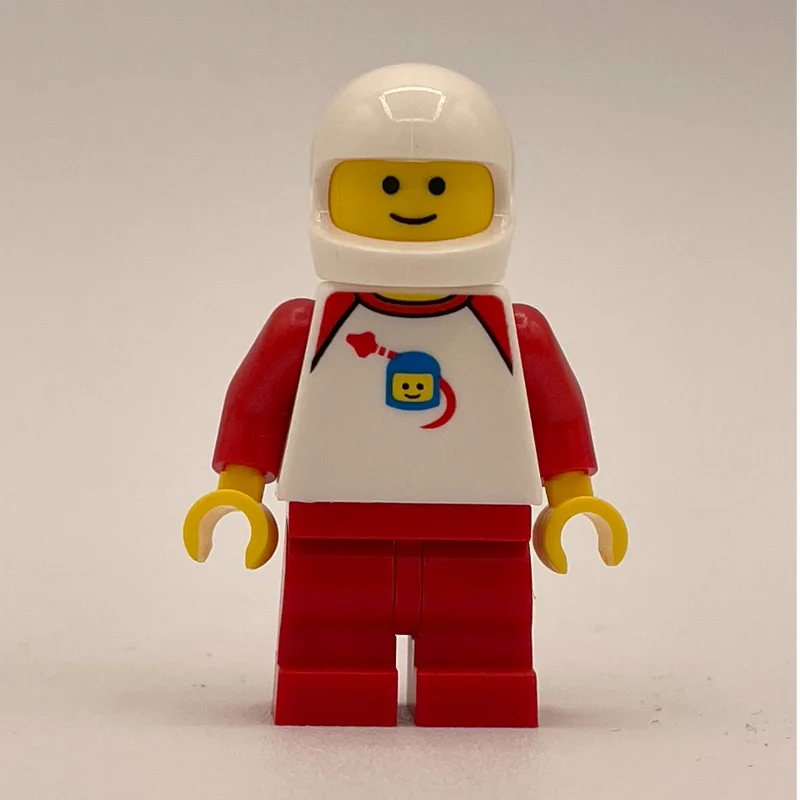 Red Medium Legs, White Torso, Classic Space Helmet