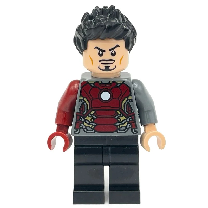 Tony Stark Transforming into Iron Man, Dark Bluish Grey Torso