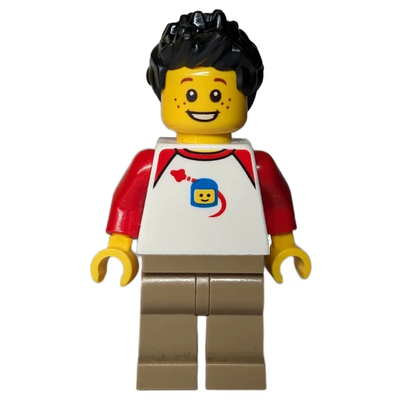 White Torso, Dark Tan Legs, Black Hair