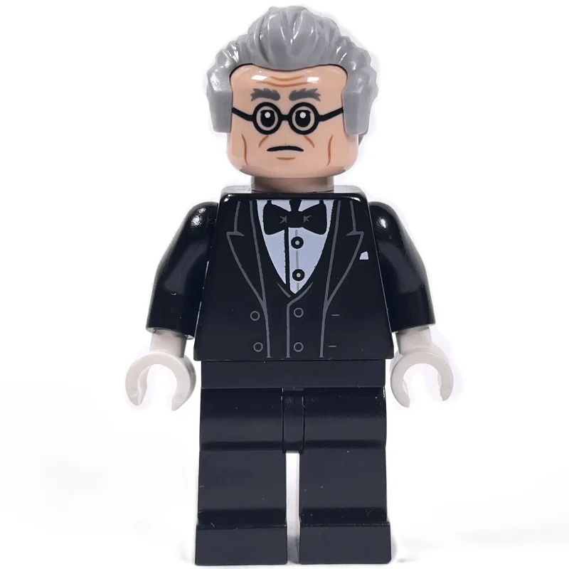 Alfred Pennyworth, Light Bluish Gray Hair, Glasses