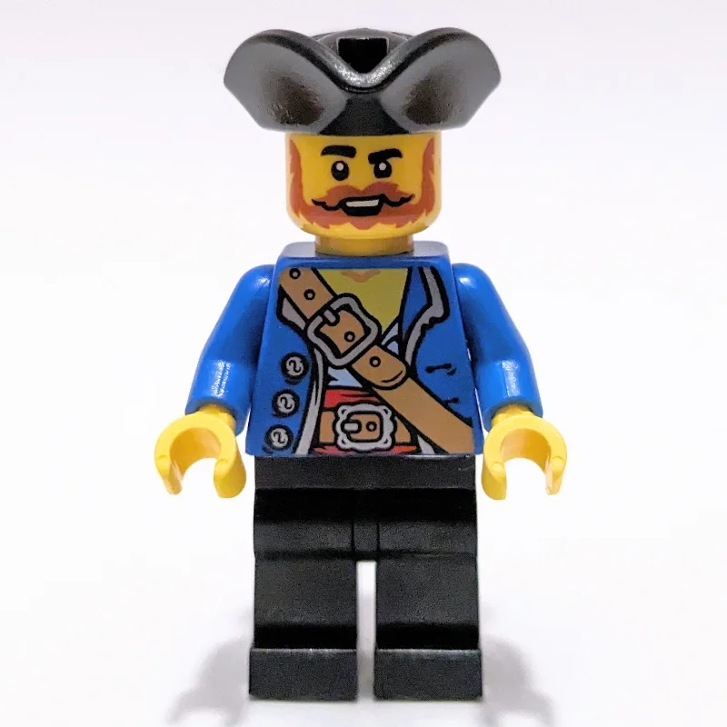 Pirate - Blue Jacket, Black Legs, Black Tricorne