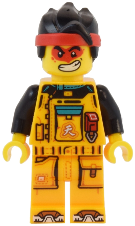 Monkie Kid, Bright Light Orange Jumpsuit