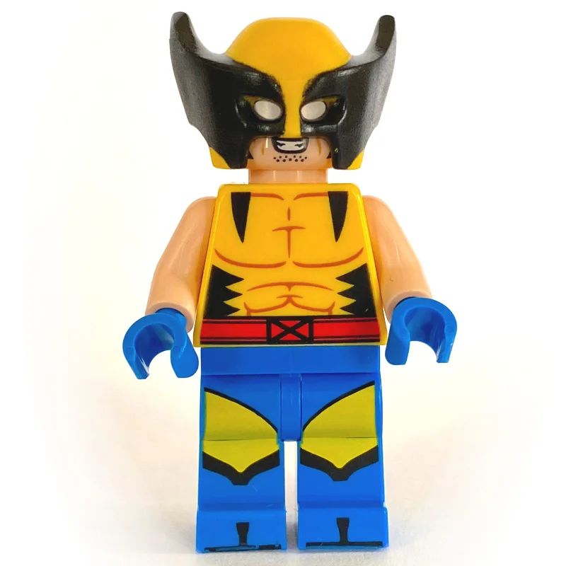Wolverine, Mask, Yellow X-Men Suit, Plain Arms