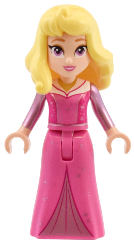 Aurora - Dark Pink Dress, Big Eyes