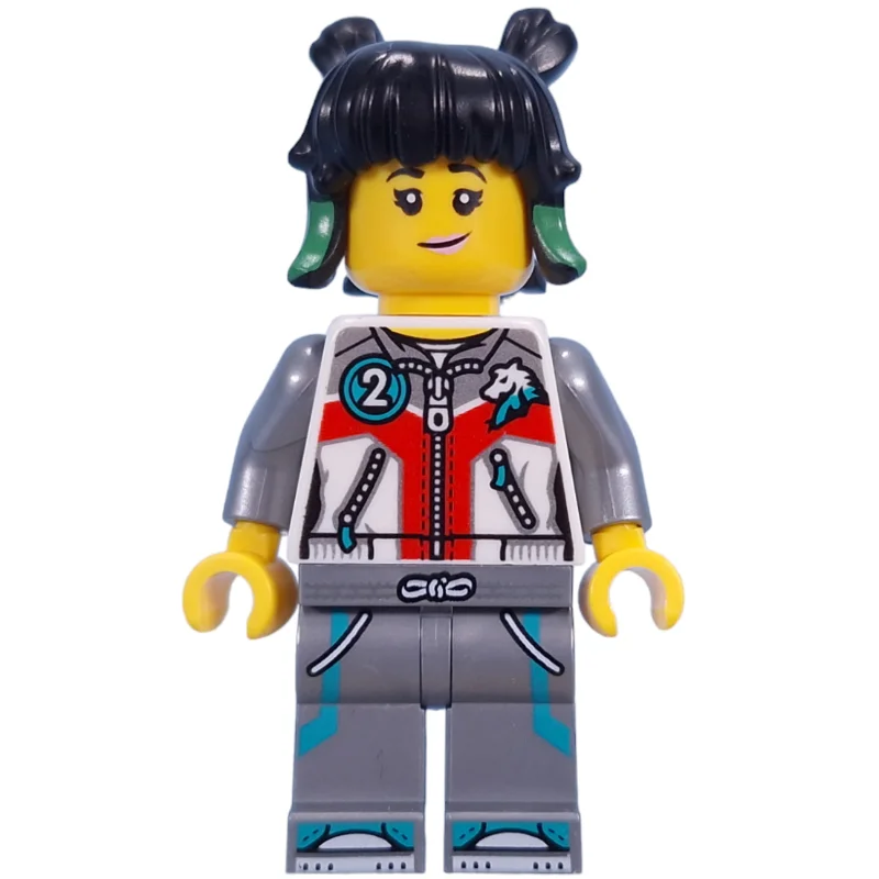 Mei, White and Flat Silver Suit